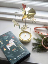 Pluto Rotary Candle Holder Christmas Dala Horse