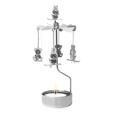 Pluto Rotary Candle Holder Miffy Winter Silver