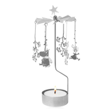 Pluto Rotary Candle Holder Moomin First Snow Large Silver