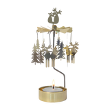 Pluto Rotary Candle Holder Moose Love Gold