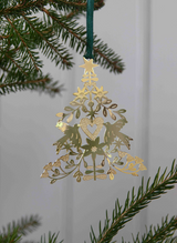 Pluto Hanging Folk Tree Decoration Gold