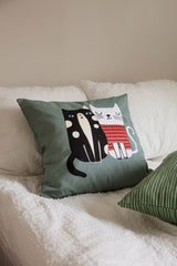 spira of sweden kattarlek cat cushion on bed