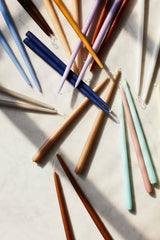 Broste Glossy Tapered Candles Dusky Pink Set of 4