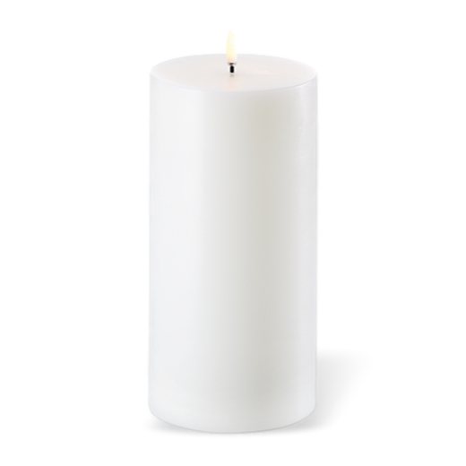 LED pillar candles Nordic white