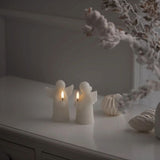 Uyuni LED Angel Candle Vanilla 9 x 12 cm Pack of Two