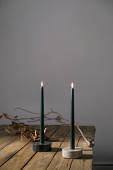 Uyuni Lighting Marble Base Candleholder Black