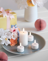 Uyuni Lighting Real Wax LED Tealight 400 Nordic White  (Battery Included)