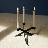 Uyuni Lighting LED Taper Candle 2 Pack 2.3 x 25cm Dusty Green