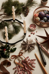 Broste Mistletoe Pearl Ornament Pumpkin Orange