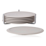 Zone Denmark Singles Coasters With Holder Warm Grey