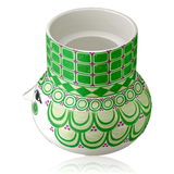 Bjørn Wiinblad Ceramic Olga Block Candle Holder Green