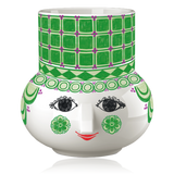 Bjørn Wiinblad Ceramic Olga Block Candle Holder Green