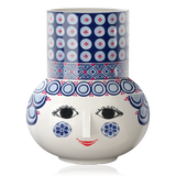 Bjørn Wiinblad Ceramic Olga Vase 20cm Blue