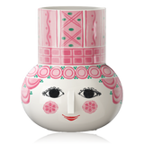 Bjørn Wiinblad Ceramic Olga Vase 15cm Pink