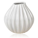 Broste Ceramic Wide Vase Off-White Small