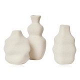 Broste Cornelia Stoneware Vase Set of 3 Matt White