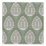 Broste Paper Napkin Egga Sage Green & White