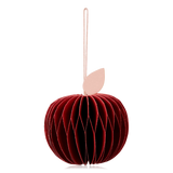 Broste Hanging Paper Apple Decoration Dark Red