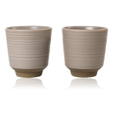Broste Miko Stoneware Mug Set of 2 Warm Grey
