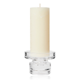 Broste Petra Glass Pillar Candle Holder Small Clear
