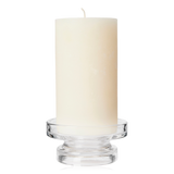 Broste Petra Glass Pillar Candle Holder Medium Clear
