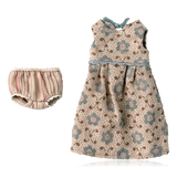 Maileg Bunny in Brown Floral Dress Size 2