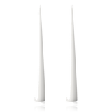 Ester & Erik Cone Candles 37cm Pure White Set of 2