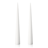 Ester & Erik Cone Candles 37cm Pure White Set of 2