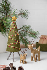 Gry & Sif Hanging Felt Deer Decoration Small