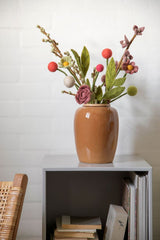 Gry & Sif Felt Flower Ball Ø2cm Coral