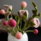 Gry & Sif Felt Rose Dusky Pink