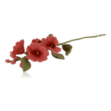 Gry & Sif Felt Hollyhock Flower Dusty Red