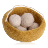 Gry & Sif Felt Nest Decoration With Eggs