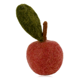 Gry & Sif Hanging Felt Apple Decoration Dusty Red