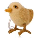 Gry & Sif Hanging Felt Standing Chick Yellow