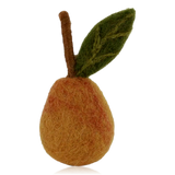 Gry & Sif Hanging Felt Pear Decoration Yellow