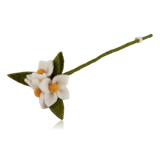 Gry & Sif Felt White Flowers On Stem