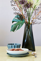 Dottir Samsurium Ceramic Serving Bowl Grey