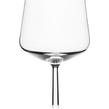 detai of iittala Finland Essence Clear wine glass on a white background