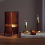 Iittala Nappula Candle Holder Short Brass