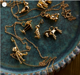 Kay Bojesen Jewellery Horse Necklace Gold Plated