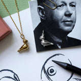 Kay Bojesen Jewellery Songbird Charm Gold Plated Without Chain