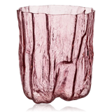 Kosta Boda Crackle Vase Large Pink