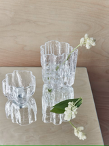 Kosta Boda Crackle Votive Clear
