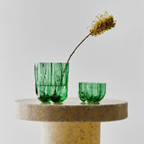 Kosta Boda Crackle Votive Green