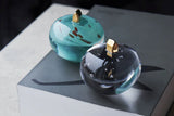 Kosta Boda Earth On Top Sculpture Midnight