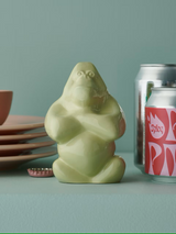 Kosta Boda Gabba Gabba Hey Glass Sculpture Small Banana Milk