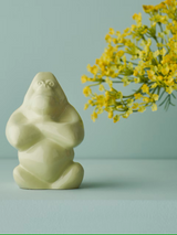 Kosta Boda Gabba Gabba Hey Glass Sculpture Small Banana Milk