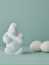 Kosta Boda Gabba Gabba Hey Glass Sculpture Small Cloudy White