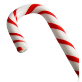Kosta Boda Polka Glass Candy Cane Decoration Red & White
